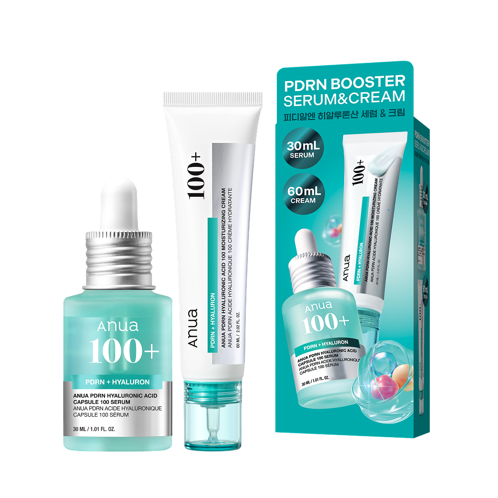 Anua PDRN Hyaluronic Acid Serum 1.01 fl. oz.(30ml) + PDRN Cream