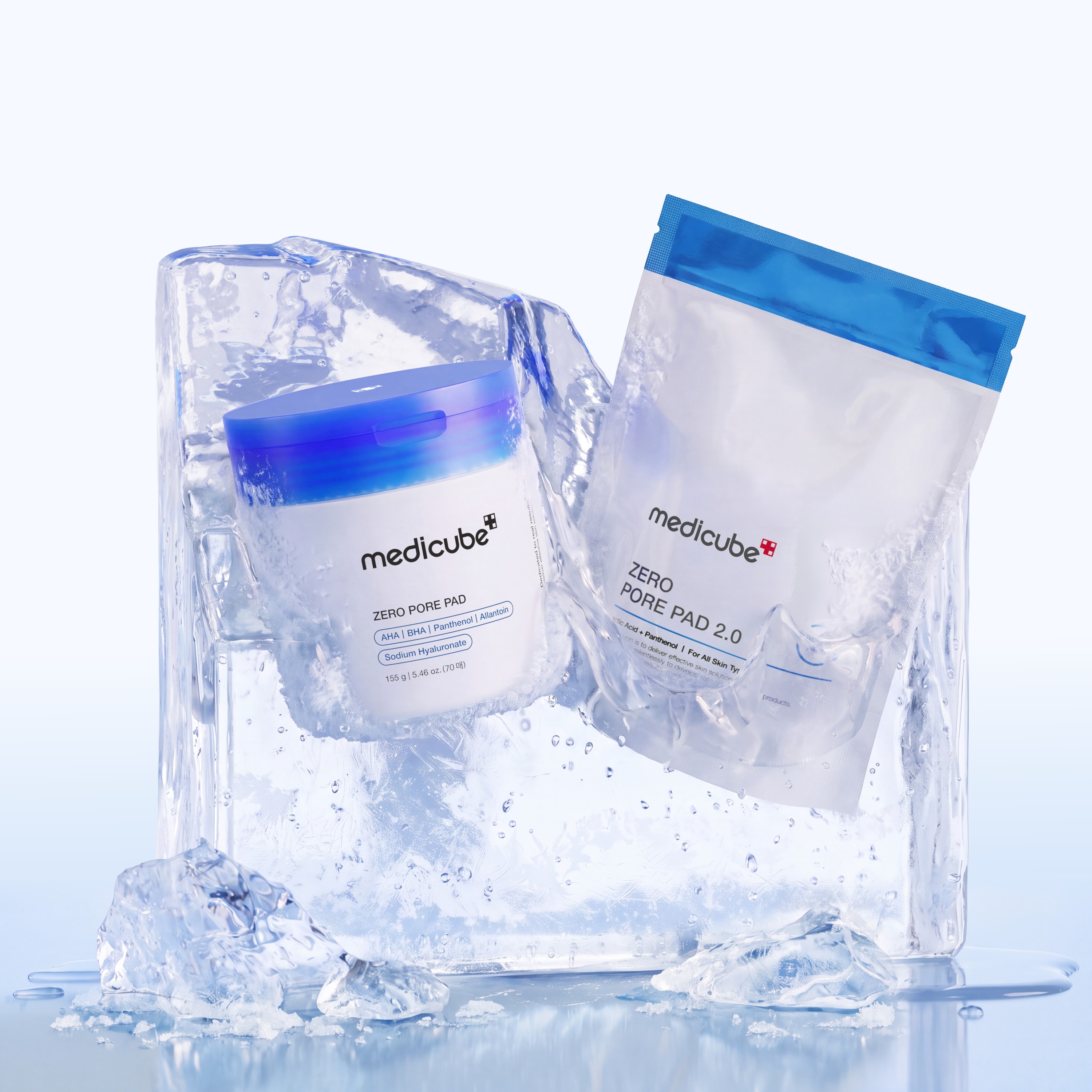 medicube Zero Pore Pad 70 Pads  Refill Set 5.46 oz.(155g) - Image 2 of 8