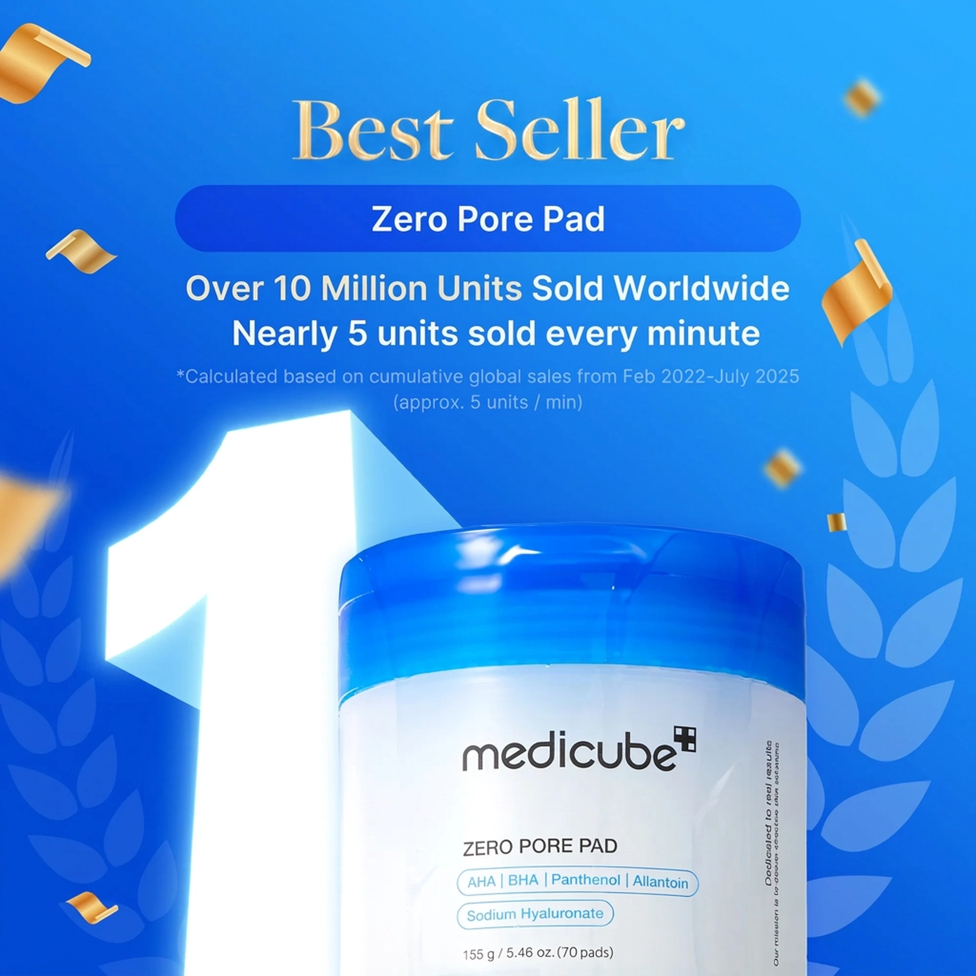 medicube Zero Pore Pad 70 Pads  Refill Set 5.46 oz.(155g) - Image 5 of 8