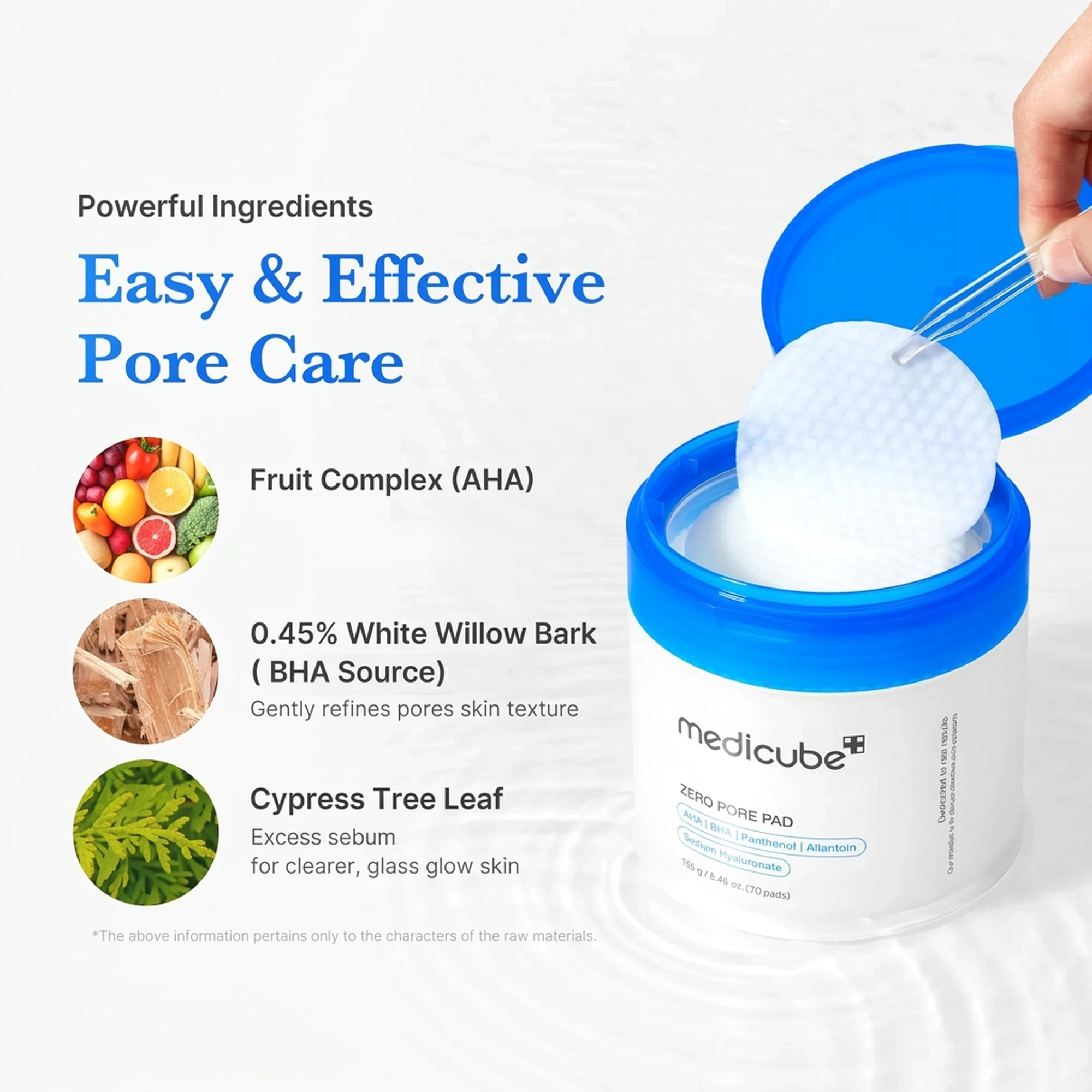 medicube Zero Pore Pad 70 Pads  Refill Set 5.46 oz.(155g) - Image 7 of 8
