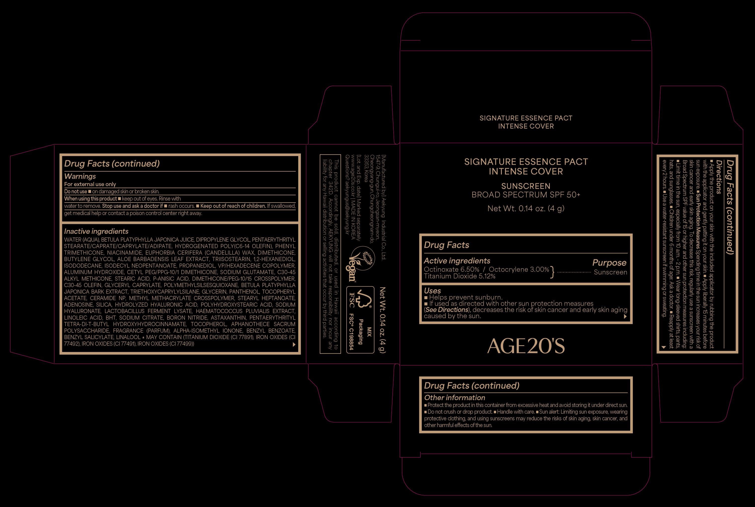 [20colors] AGE20'S Signature Essence Pact Cover Mini 0.14 oz.(4g) - Image 2 of 2