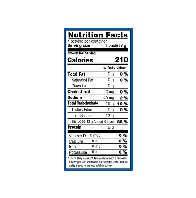 ORION Real O'jelly Gummy Candy Coco Mango 2.36 oz.(67g) - Image 2 of 2