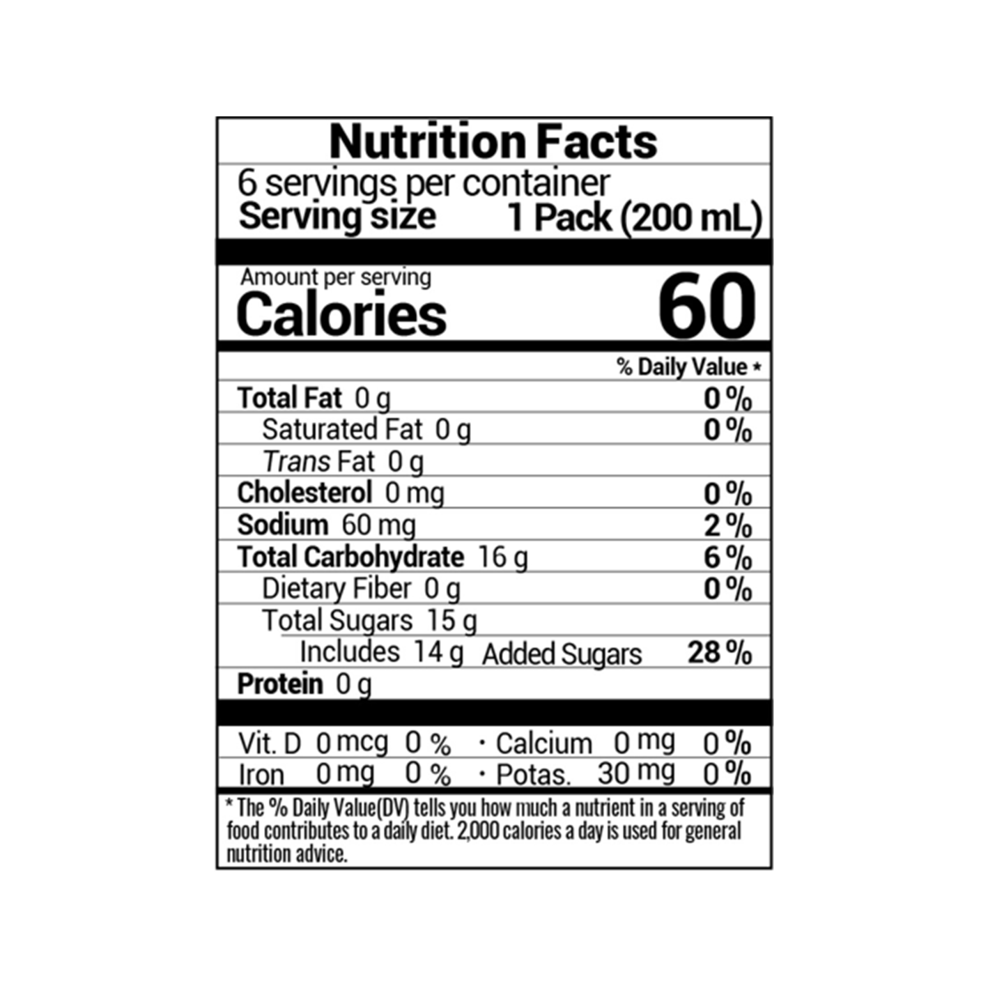 Picnic Nectarine Flavored Drink 6.76 fl. oz.(200ml) - Image 2 of 2