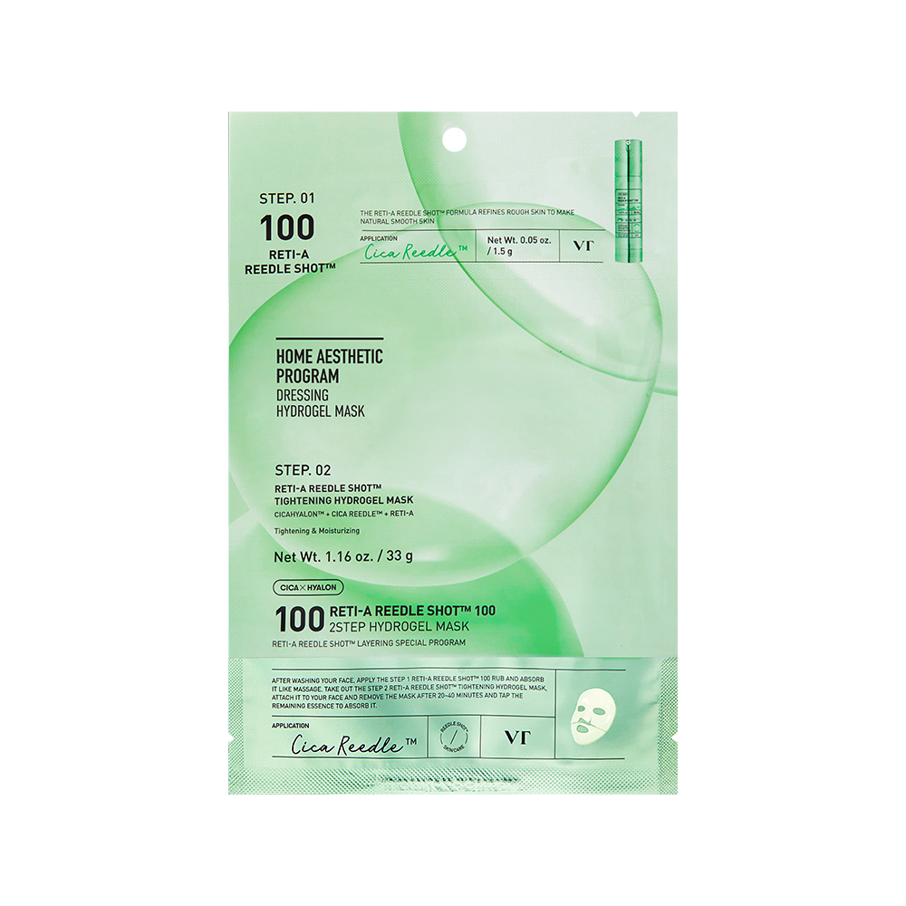 [5types] VT Color Reedle Shot 100 2step Hydrogel Mask Sheet 1ct 1.16 oz.(33g) - Image 3 of 5