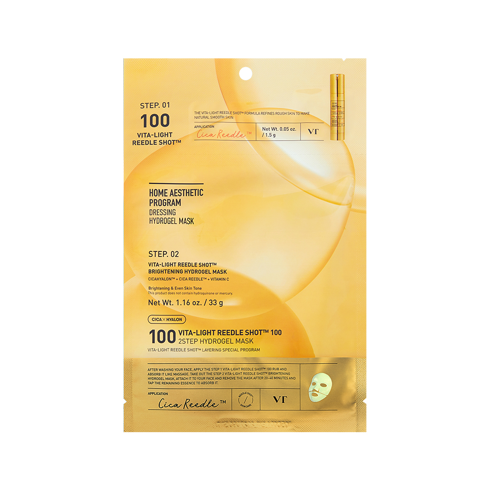 [5types] VT Color Reedle Shot 100 2step Hydrogel Mask Sheet 1ct 1.16 oz.(33g) - Image 2 of 5