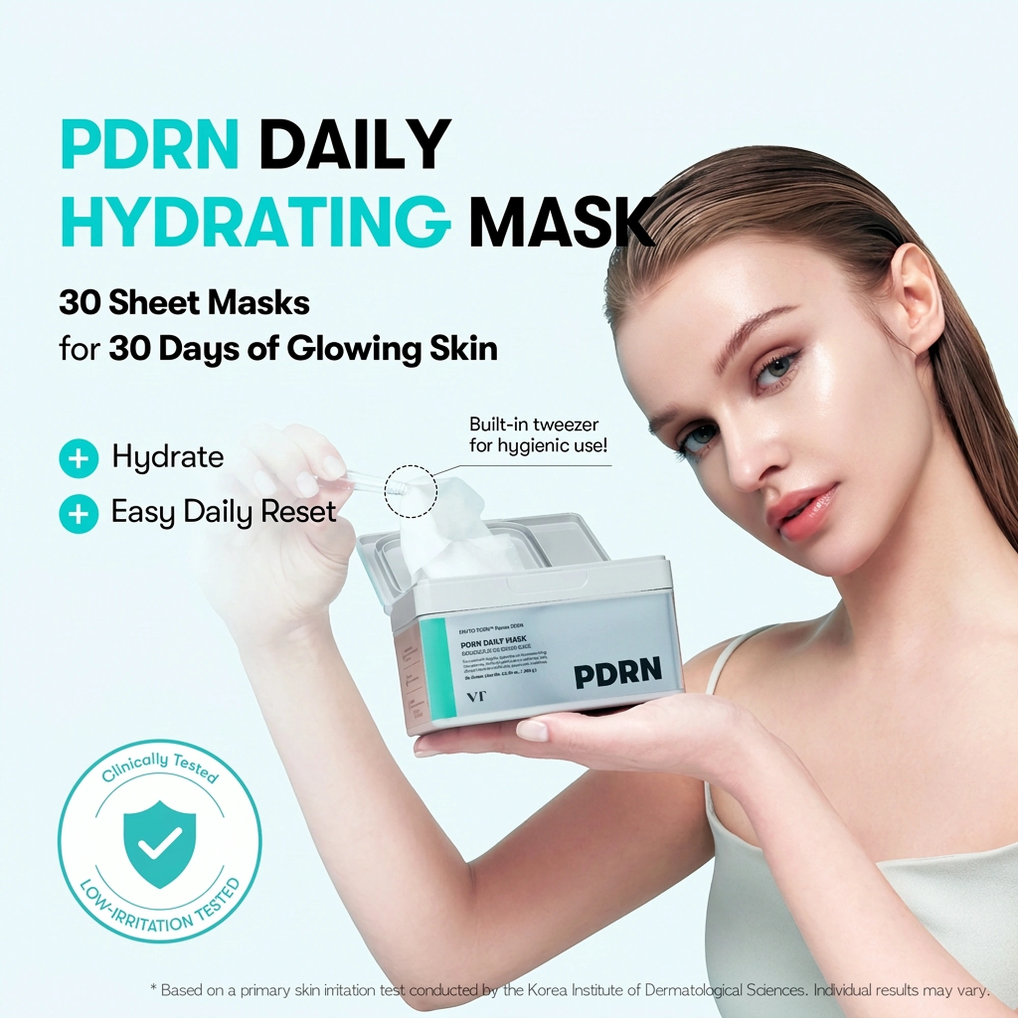 VT PDRN Daily Mask 30 Sheets 12.34 oz.(350g) - Image 3 of 8