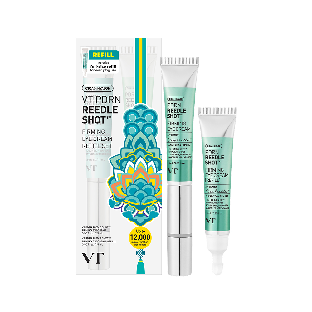 VT PDRN Reedle Shot Firming Eye Cream 0.50 fl. oz.(15ml) Refill Set (+ Eye Cream Refill 0.50 fl. oz.(15ml))