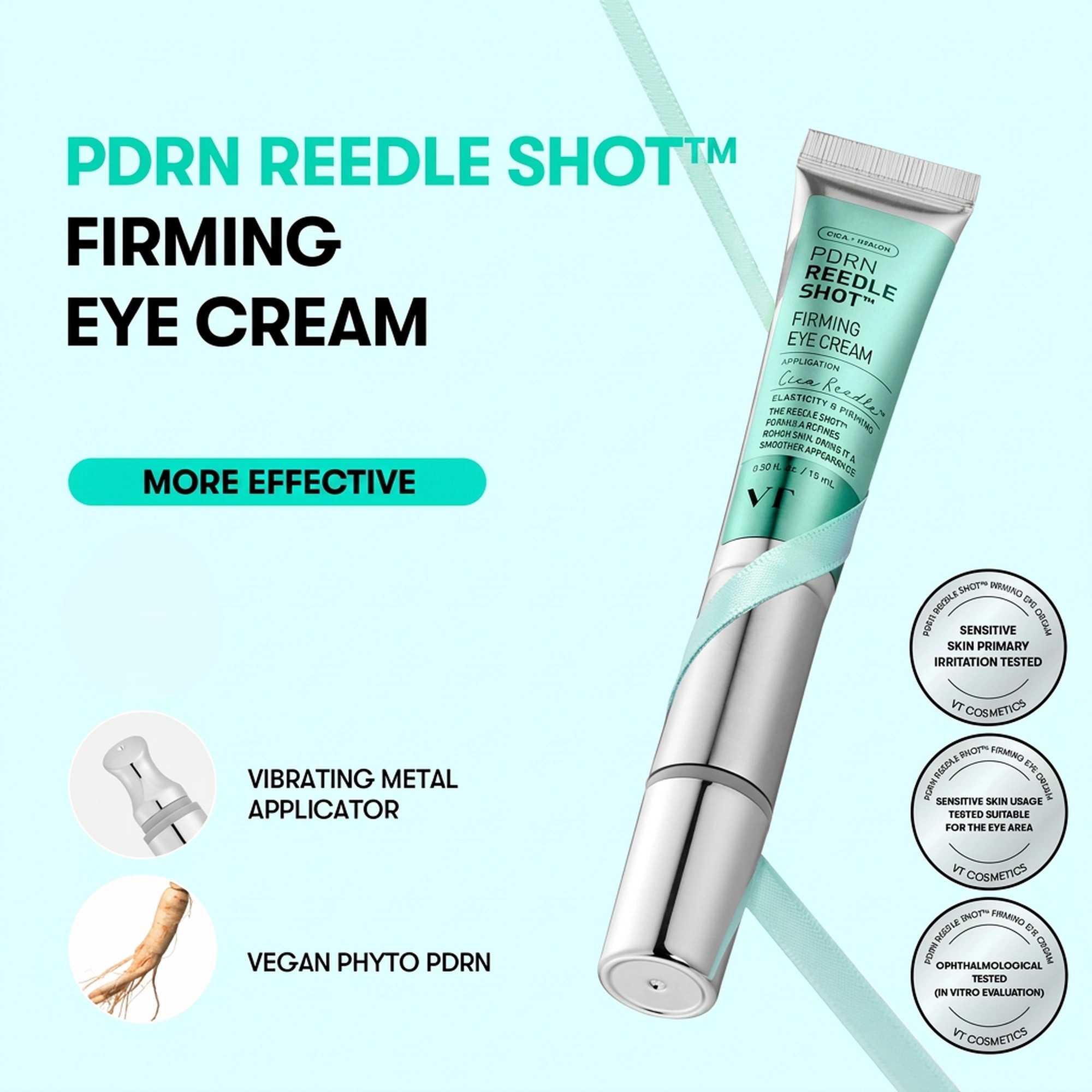 VT PDRN Reedle Shot Firming Eye Cream Refill Set 0.50 fl. oz.(15ml) x2 - Image 2 of 4