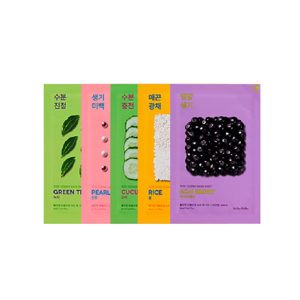 Holika Holika [9types] Holika Holika Pure Essence Mask Sheet 1ct 0.77 fl. oz.(23ml)