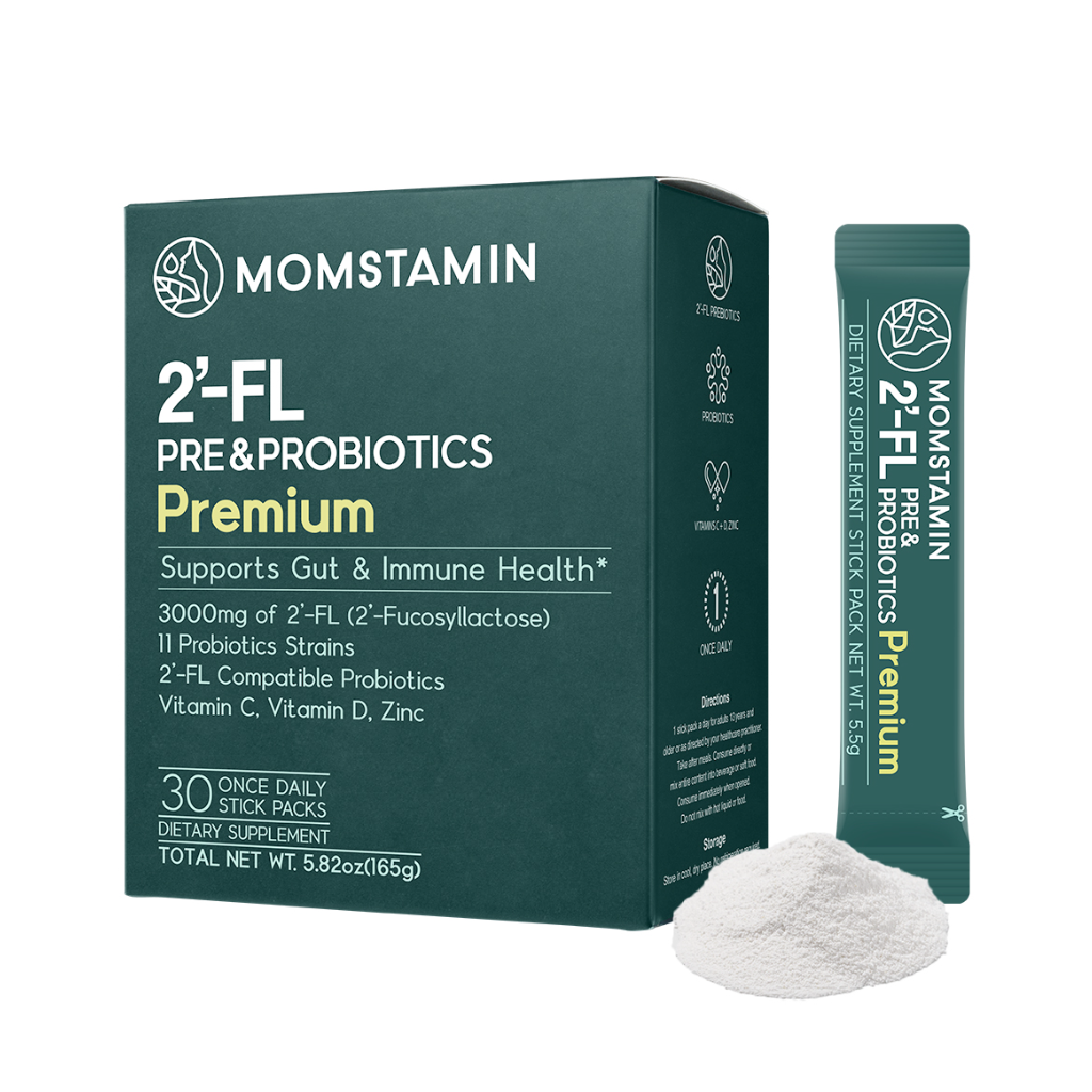 MOMSTAMIN HMO 2'-FL Prebiotic Probiotic Fiber Powder Stick 0.19 oz.(5.5g) x 30ea