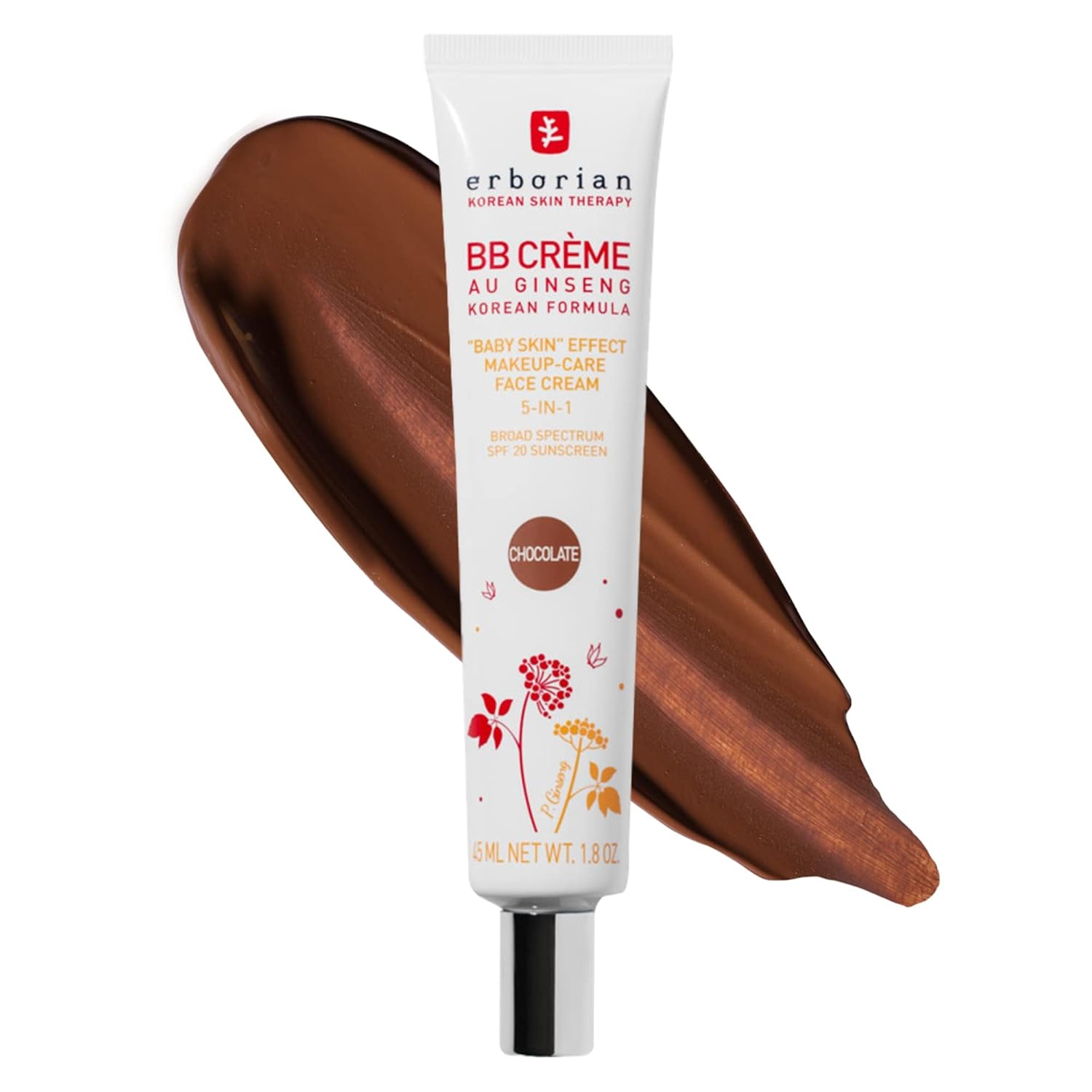 [4colors] Erborian Bb Crème Au Ginseng 5-in-1 Broad Spectrum SPF 20 Sunscreen 1.5 oz.(45ml) - Image 4 of 4