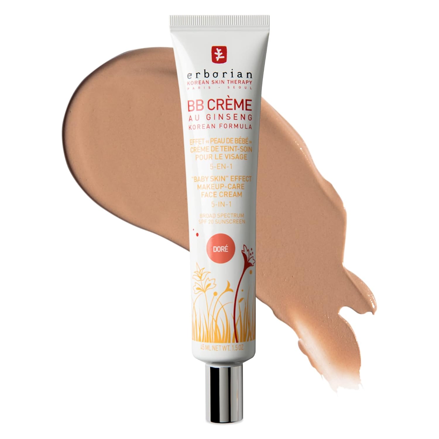 [4colors] Erborian Bb Crème Au Ginseng 5-in-1 Broad Spectrum SPF 20 Sunscreen 1.5 oz.(45ml) - Image 2 of 4