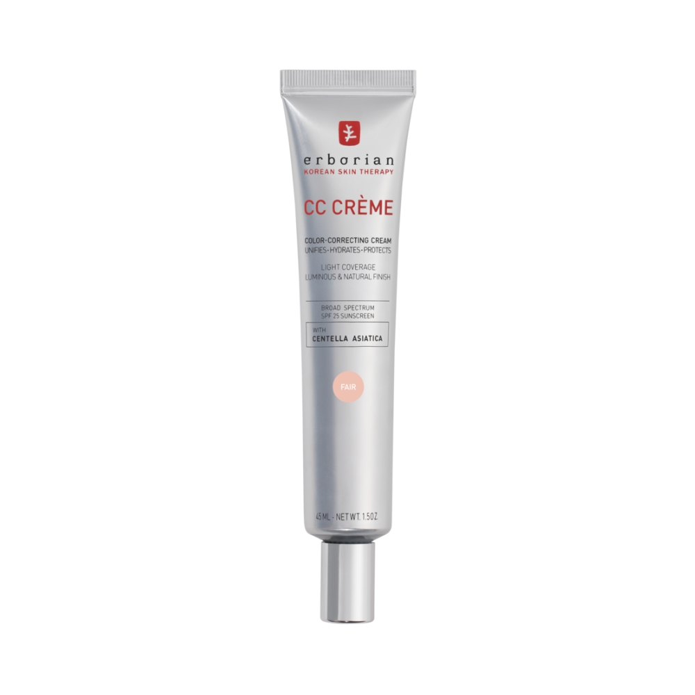 [3colors] Erborian Cc Crème Color-correcting Cream Broad Spectrum SPF 25 Sunscreen With Centella Asiatica 1.5 oz.(45ml)