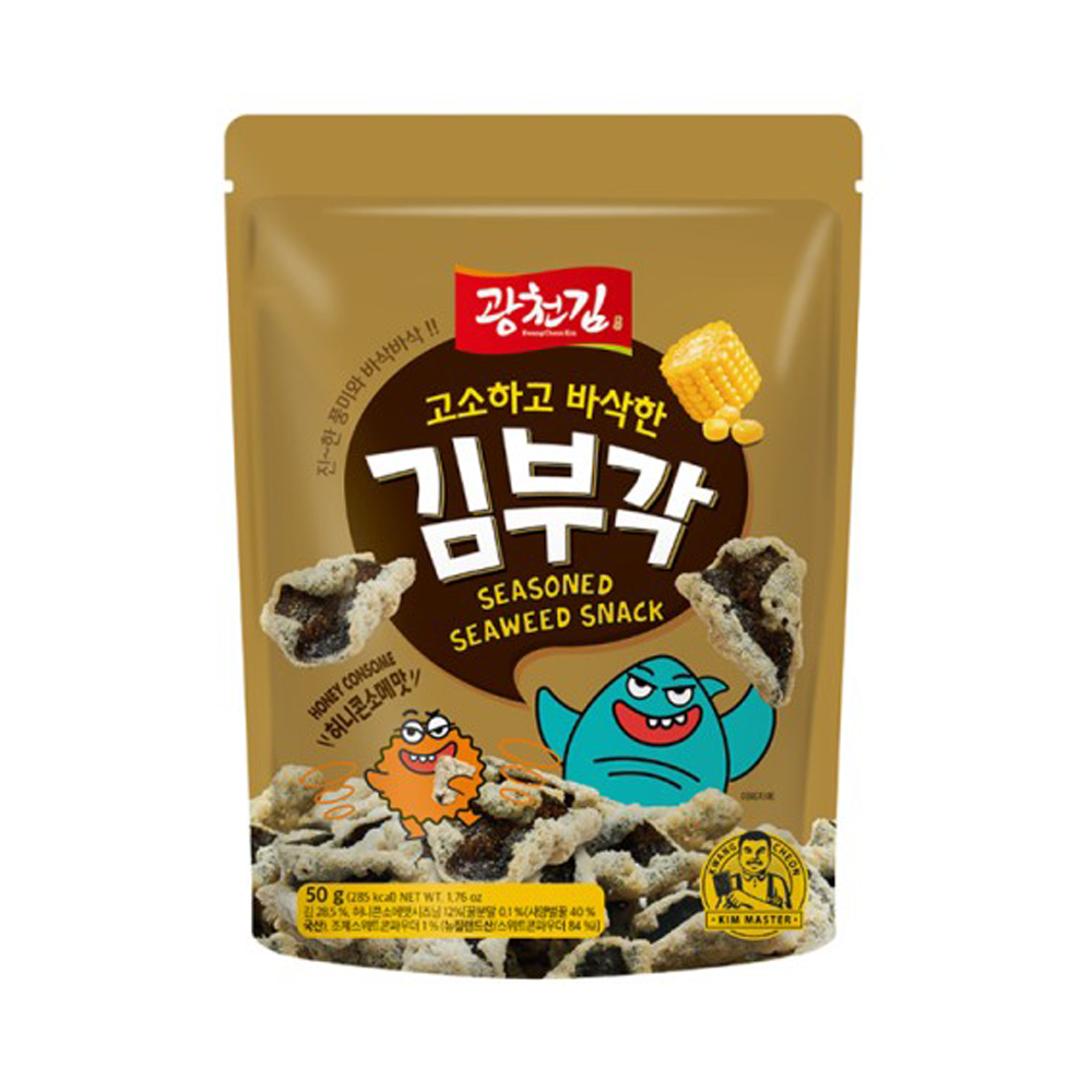 Kwangcheonkim Crispy Seaweed Chips Honey Consome 1.76 oz.(50g)