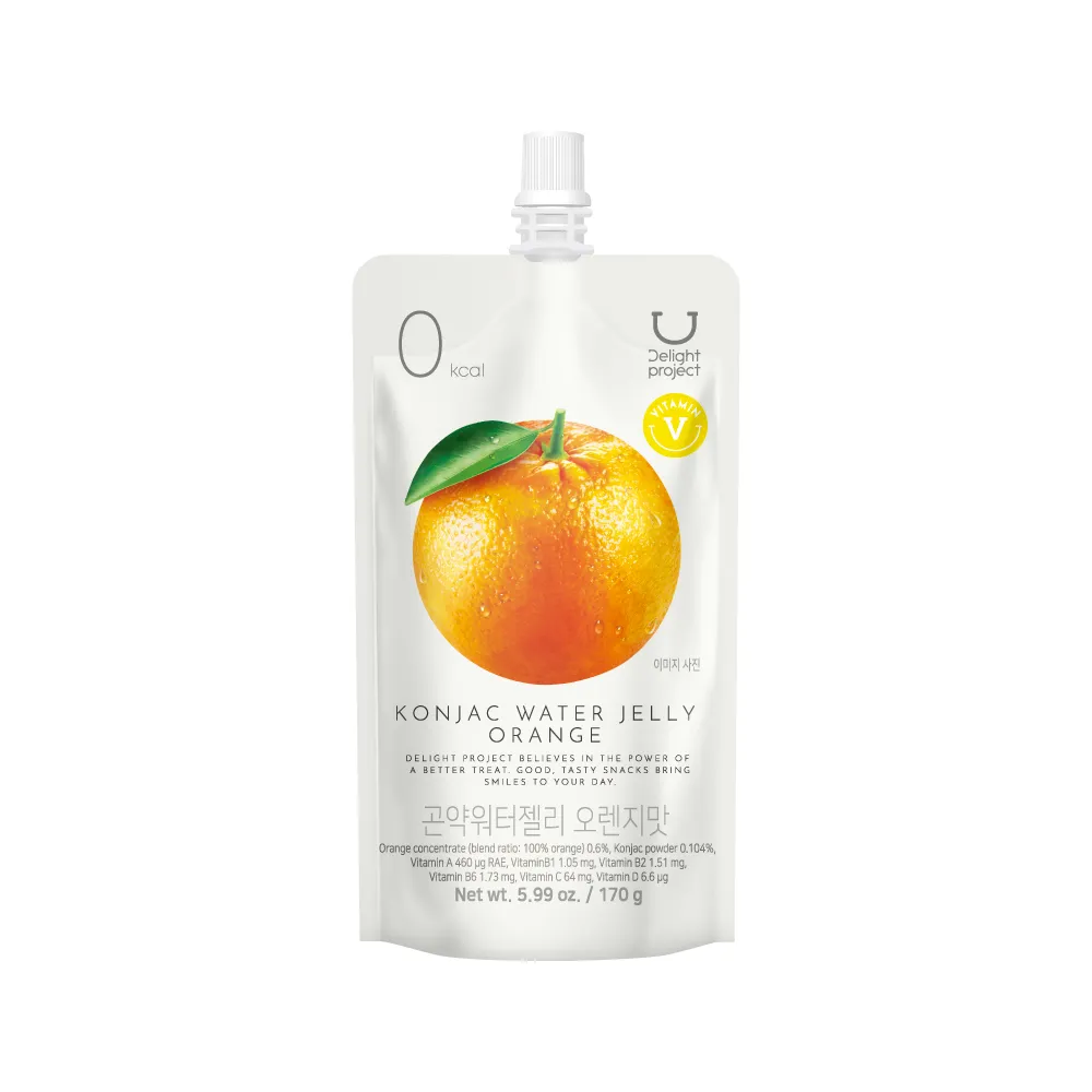 DELIGHT PROJECT Konjac Water Jelly Orange 5.99 oz.(170g)
