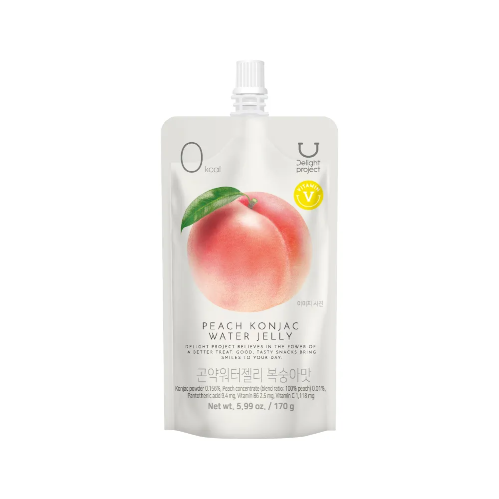 DELIGHT PROJECT Konjac Water Jelly Peach 5.99 oz.(170g)