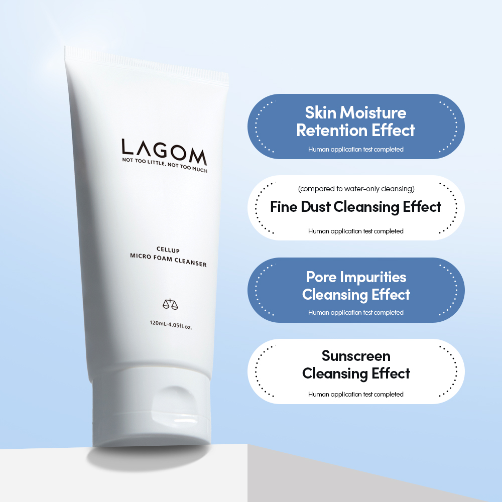 [2options] LAGOM Cellup Micro Foam Cleanser 4.06 fl. oz.(120ml) - Image 3 of 4