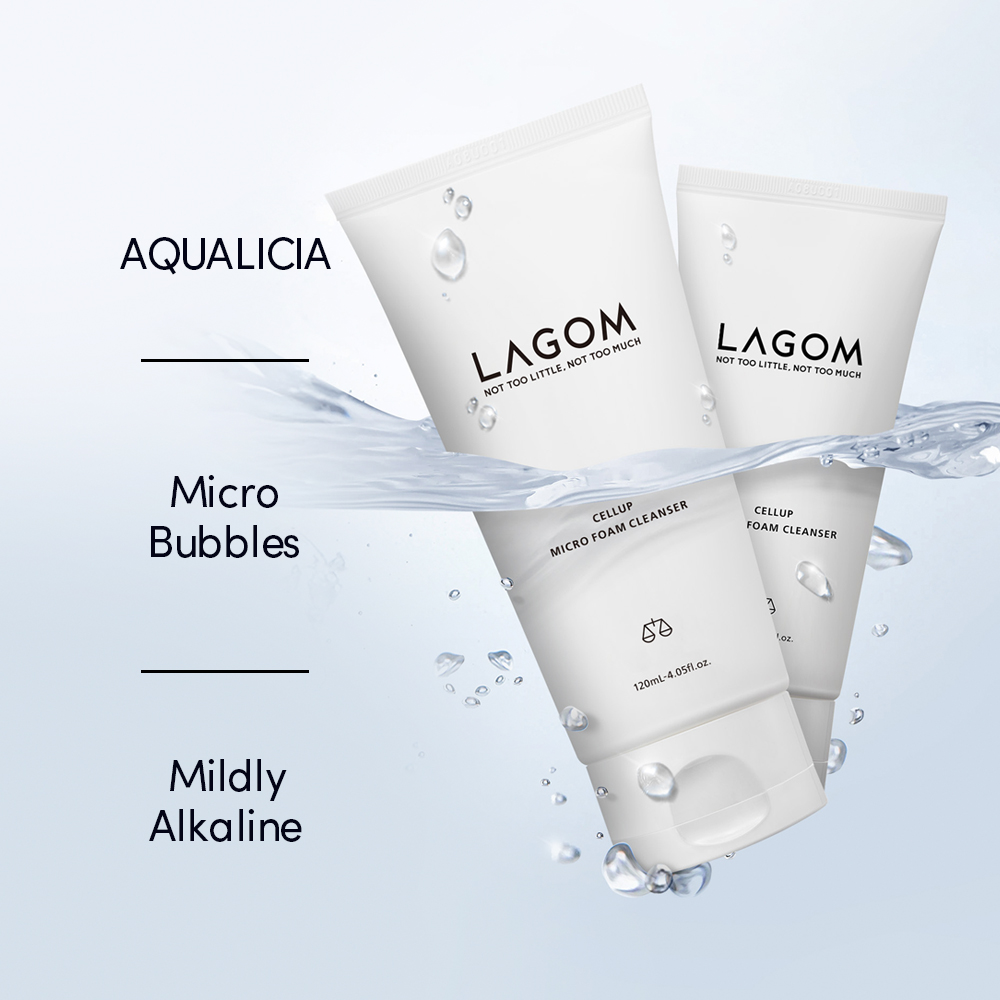 [2options] LAGOM Cellup Micro Foam Cleanser 4.06 fl. oz.(120ml) - Image 4 of 4