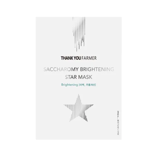THANKYOU FARMER Saccharomy Brightening Star Mask 1.05 fl. oz.(30ml) 10sheets