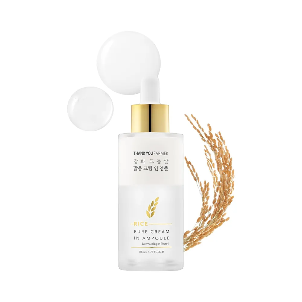 THANKYOU FARMER Rice Pure Cream In Ampoule 1.75 fl. oz.(50ml)