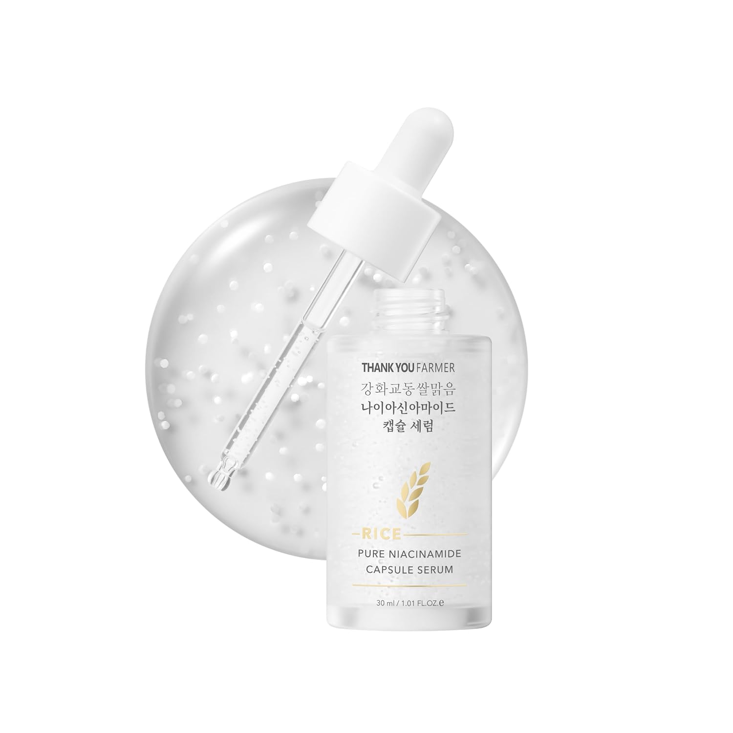 THANKYOU FARMER Rice Pure Niacinamide Capsule Serum 1.01 fl. oz.(30ml)