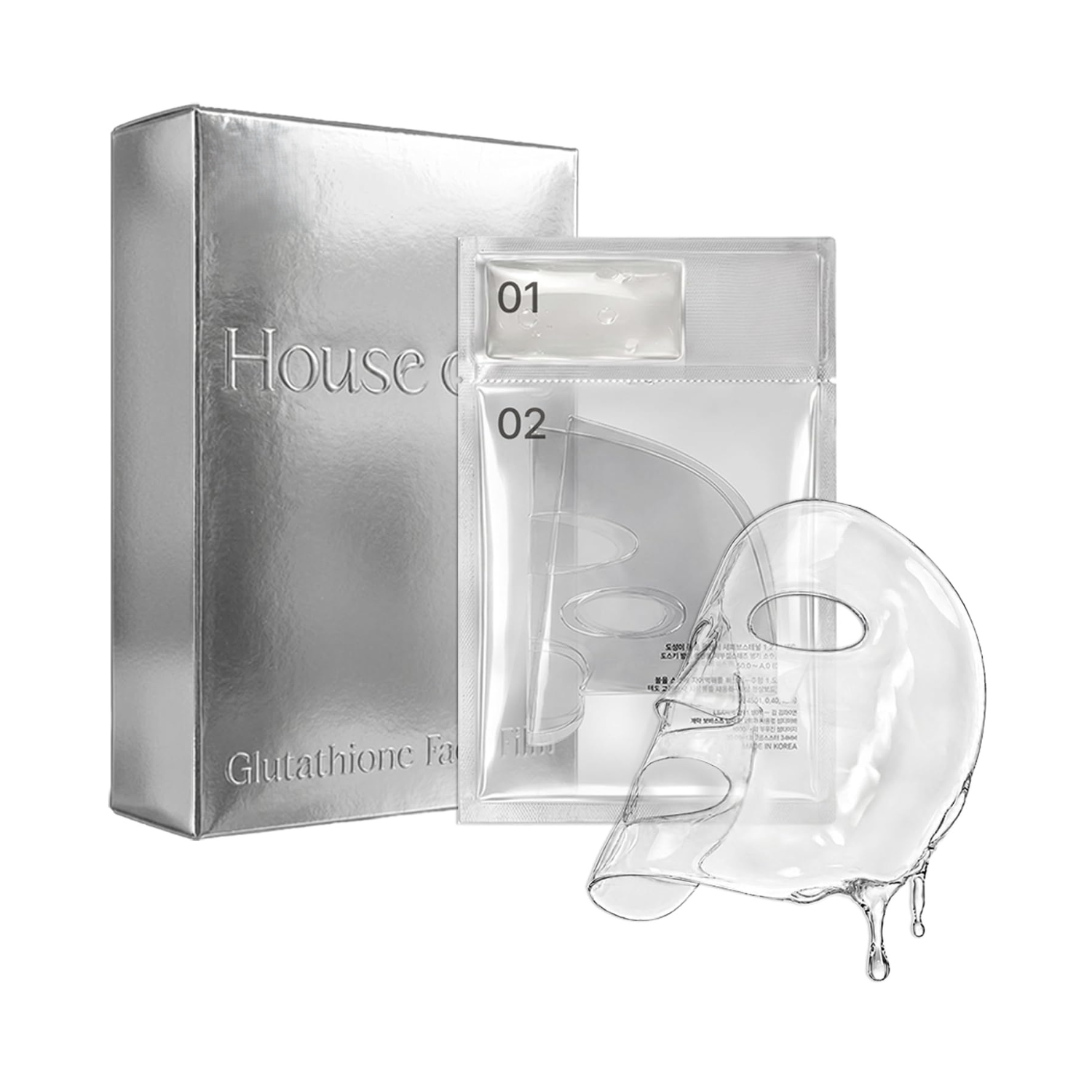 house of b glutathione sun ampoule Face Film 4ct 0.87 oz.(25g) a powerful skin care Size:105ml single sku Epithalon 10mg - Longevity