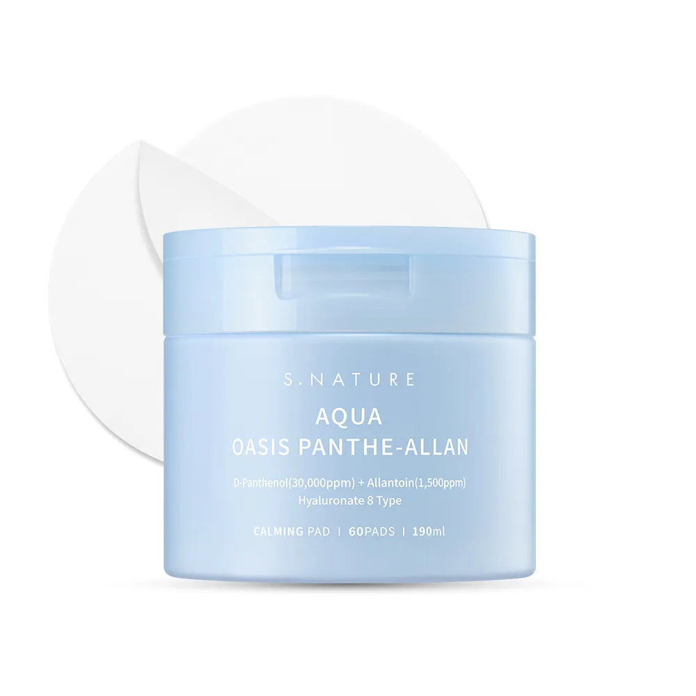 S.NATURE Aqua Oasis Panthe-Allan Calming 60 Pads 6.42 fl. oz.(190ml)