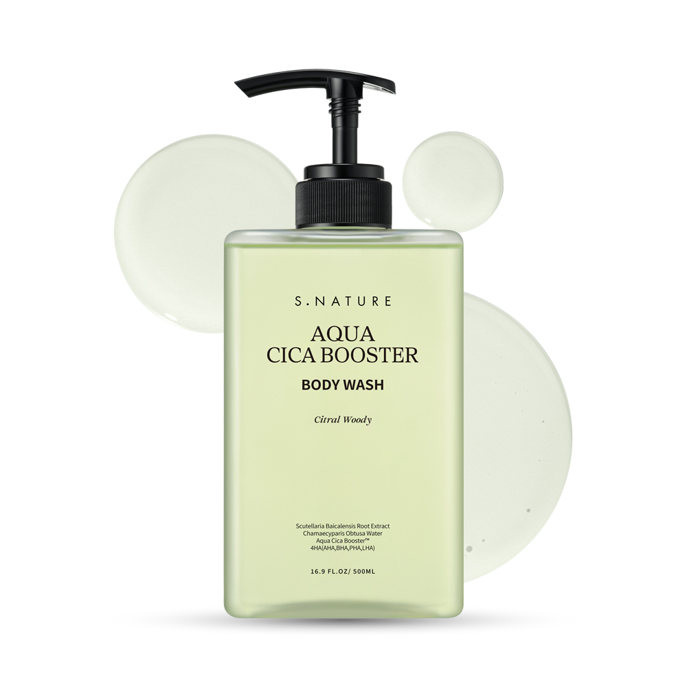 S.NATURE Aqua Cica Booster Body Wash 16.9 fl. oz.(500ml)