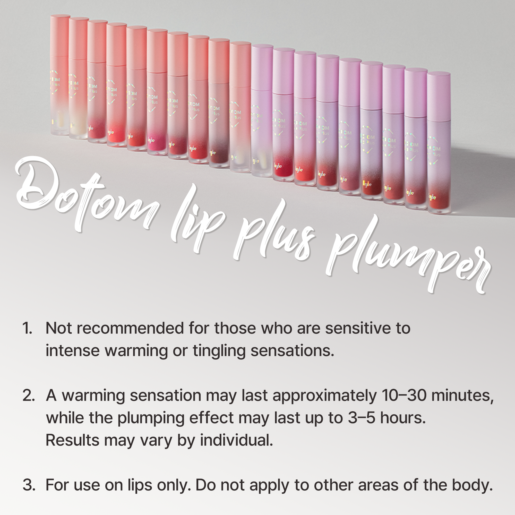 [8colors] KEYBO Dotom Lip Plus Plumper 0.14 oz.(4g) - Image 3 of 4