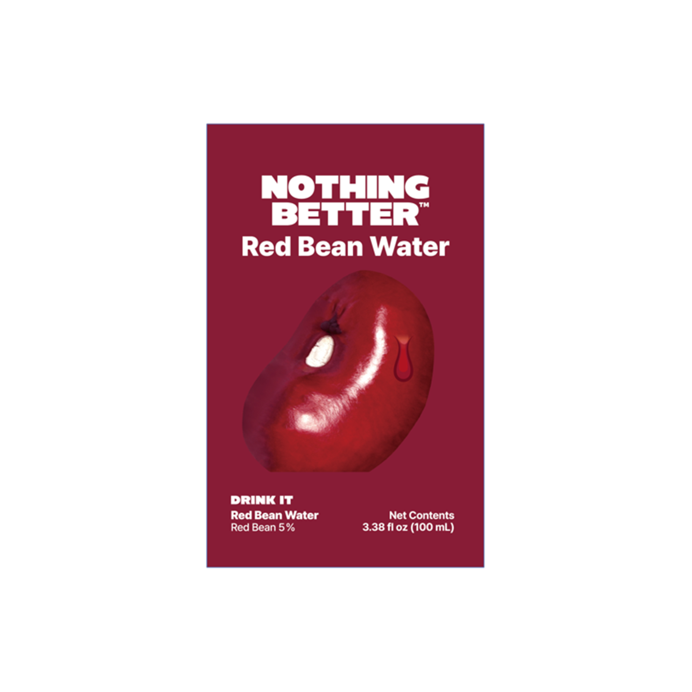 NOTHING BETTER Drink It Red Bean Water 3.38 fl. oz.(100ml)
