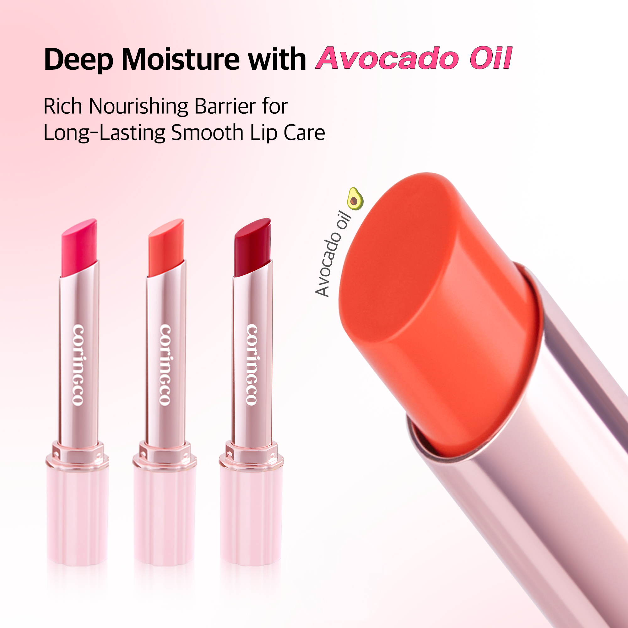 [3colors] CORINGCO Pinkchurros Plumping Glossy Lip 0.07 oz.(2g) - Image 3 of 7