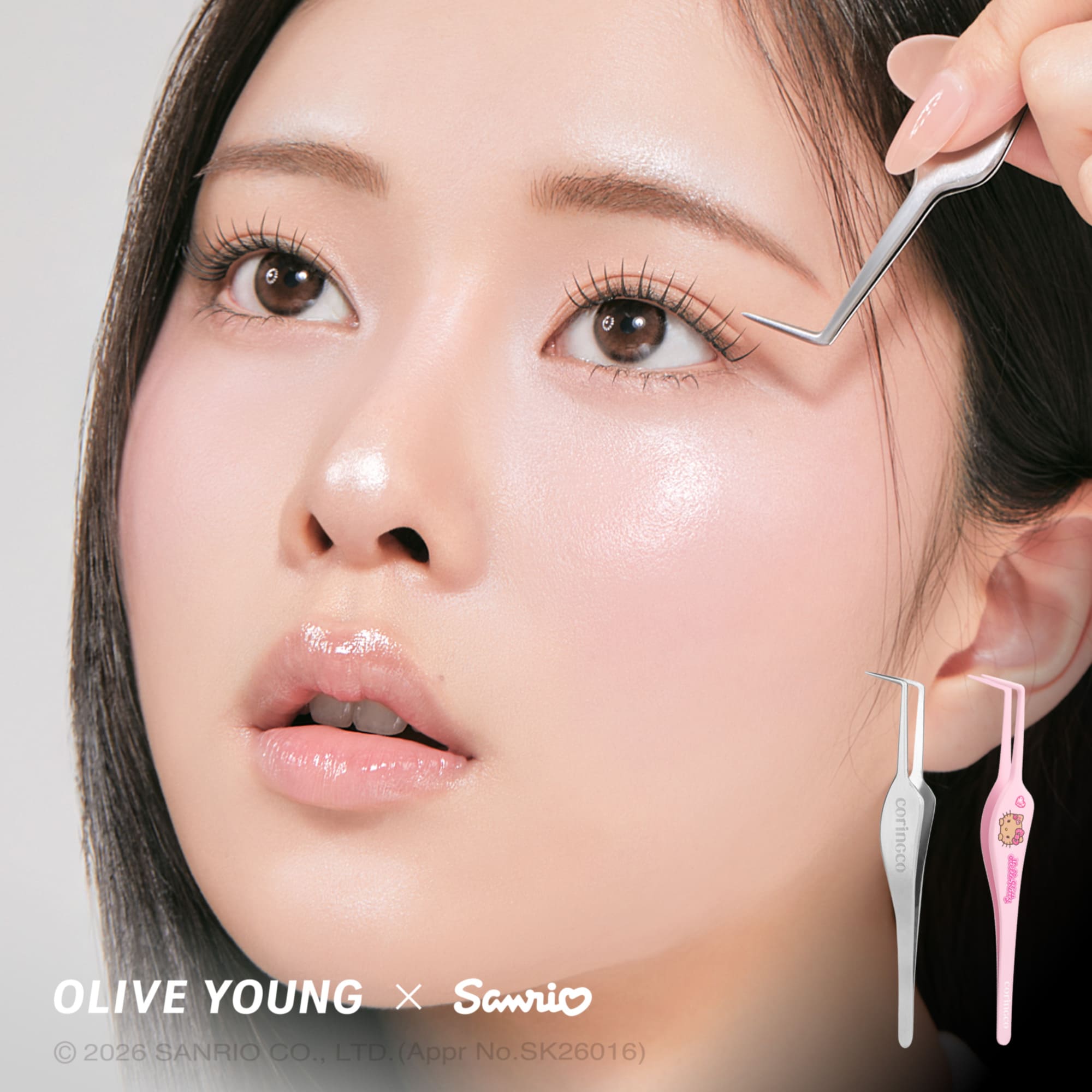 CORINGCO Toktokhara Pro Fit Tweezer (SANRIO Collab)(Hello Kitty Edition) - Image 2 of 4
