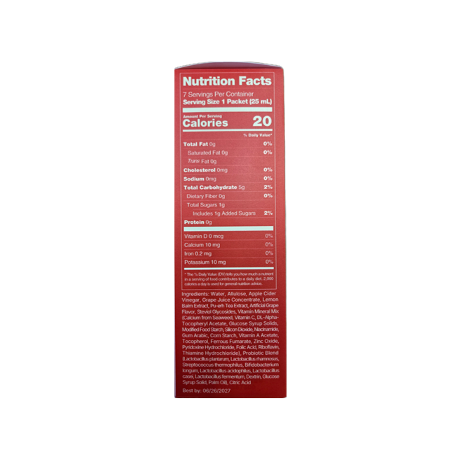 PURES Apple Cider Vinegar Cleanse Sticks 0.88 fl. oz.(26ml) x 7ea - Image 2 of 2