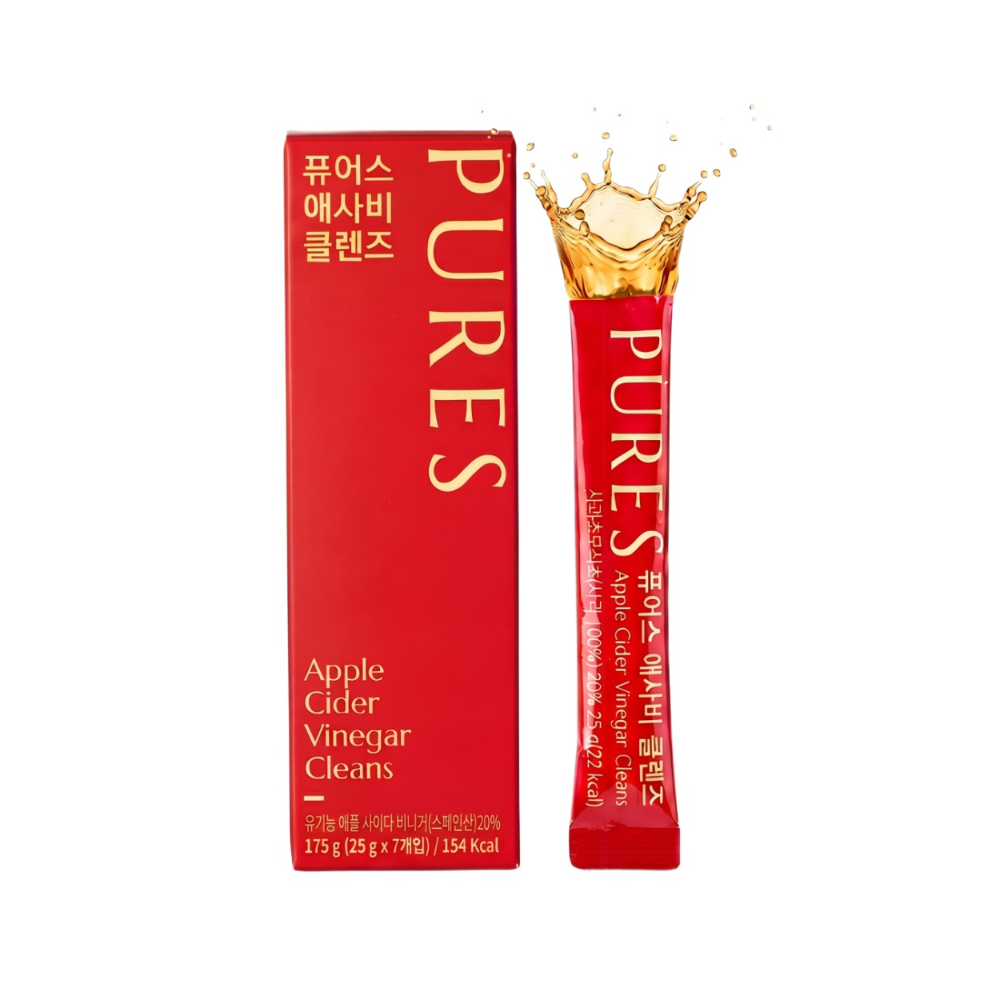 PURES Apple Cider Vinegar Cleanse Sticks 0.88 fl. oz.(26ml) x 7ea