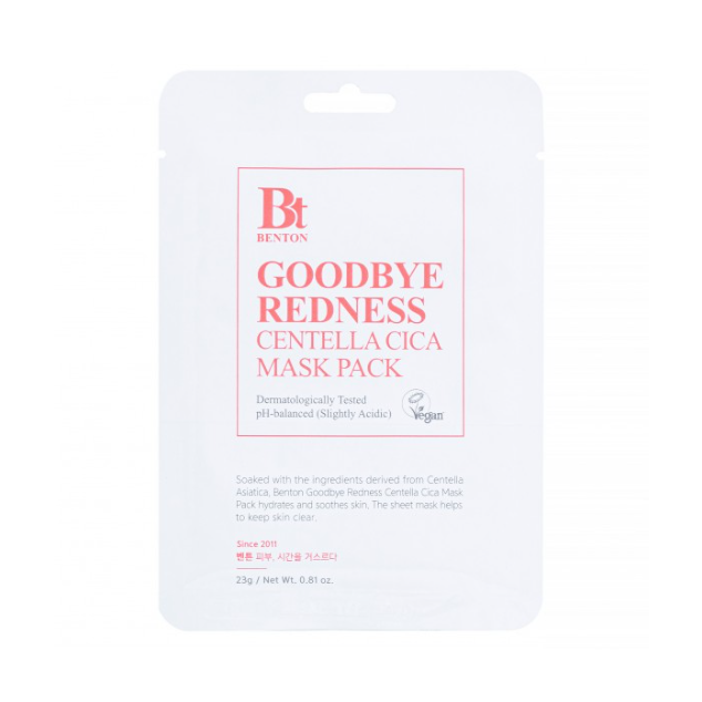 BENTON Centella Cica Mask Pack Net Wt. 0.81 oz.(23g) x 10ea