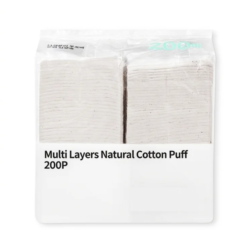 OLIVEYOUNG Multi Layers Natural Cotton Puff (200ea)