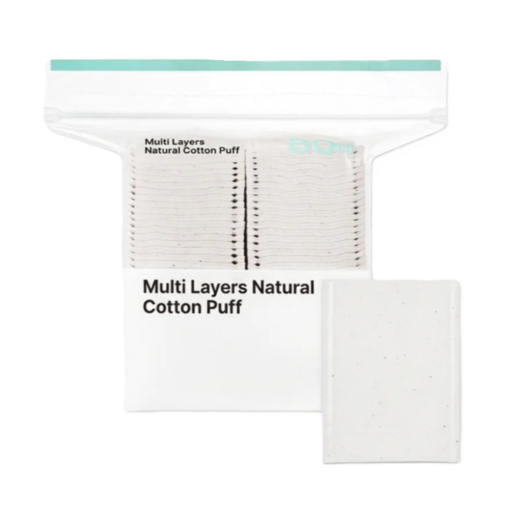OLIVEYOUNG Multi Layers Natural Cotton Puff (80ea)