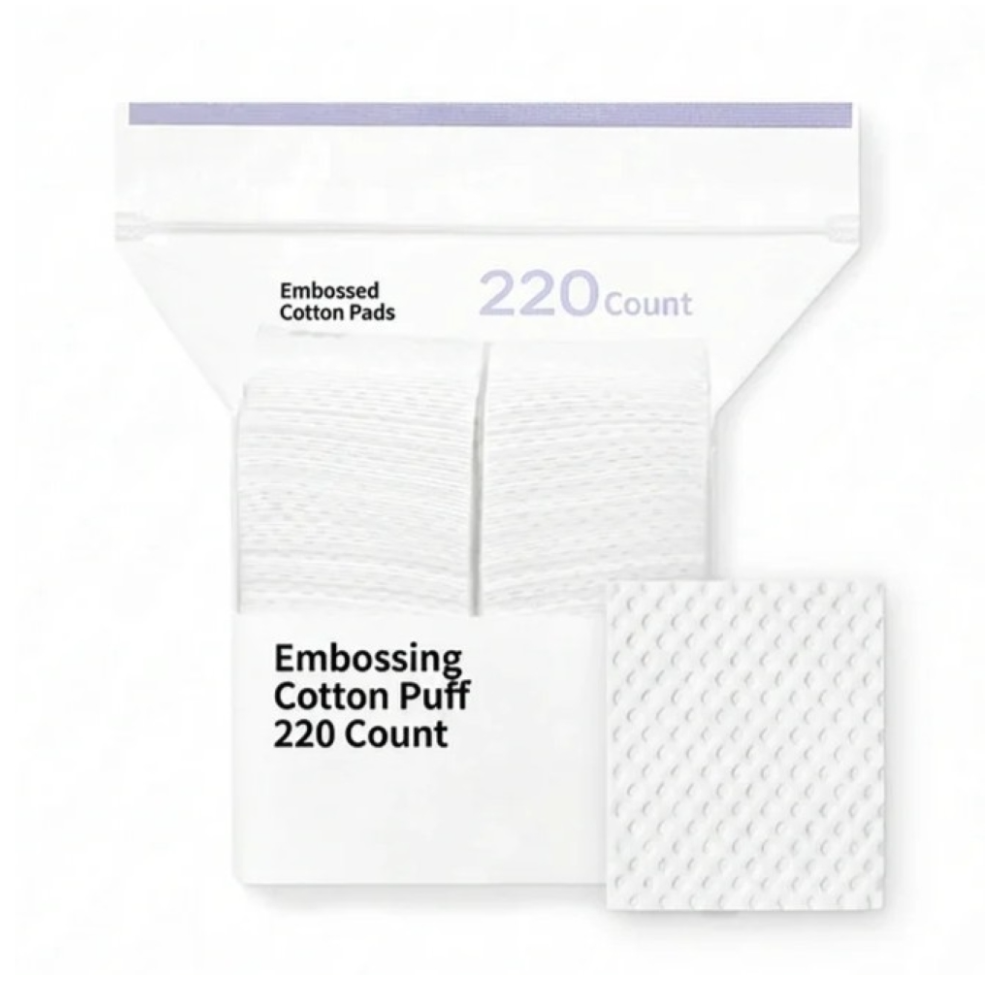 OLIVEYOUNG Embossing Cotton Puff (220ea)
