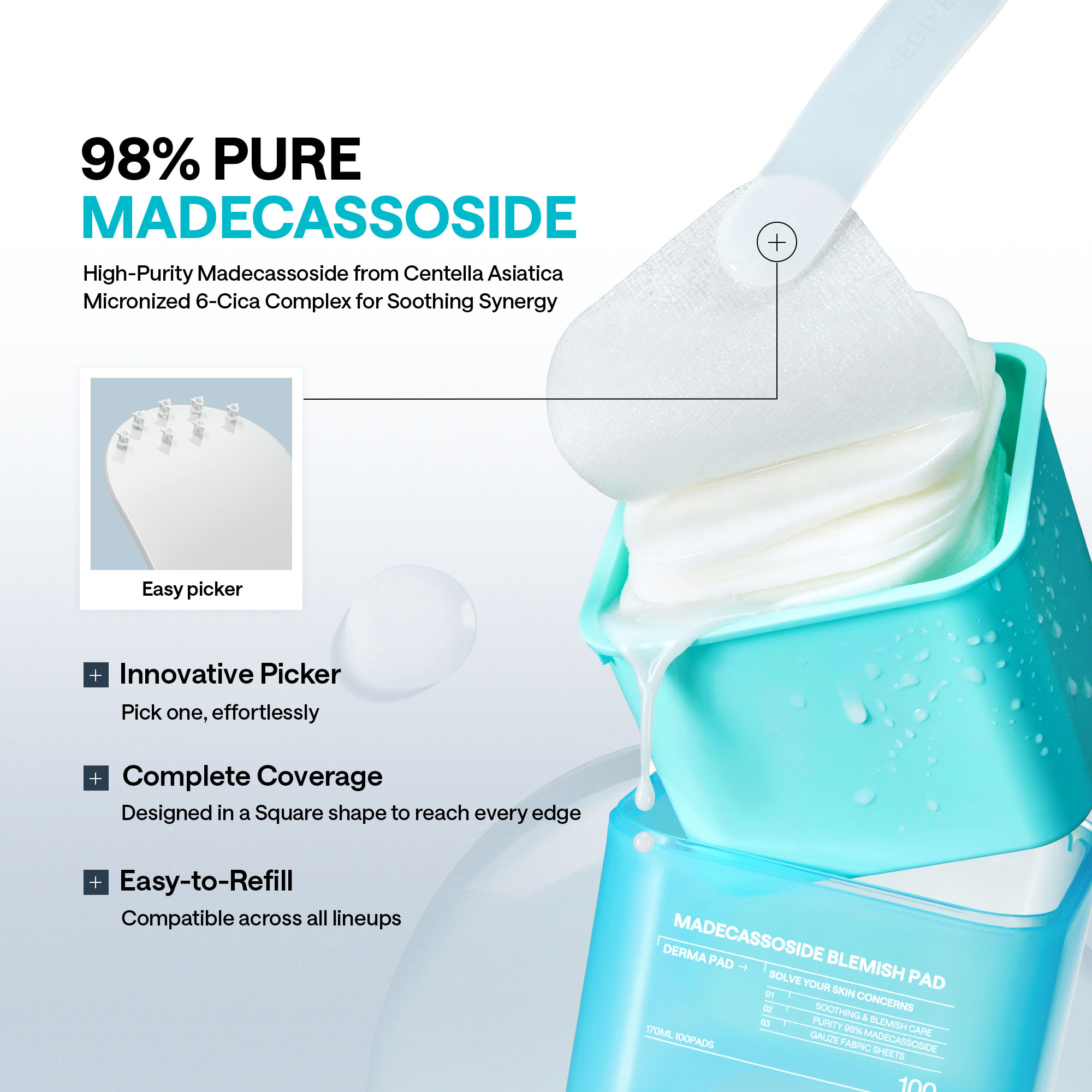 [9types] MEDIHEAL Toner Pad 100 + 100 Pads Double Set - Image 12 of 16