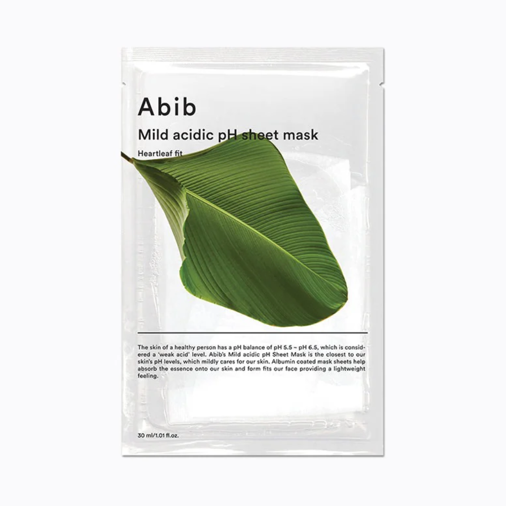 Abib Mild Acidic Ph Sheet Mask Heartleaf Fit 1.01 fl. oz.(30ml)