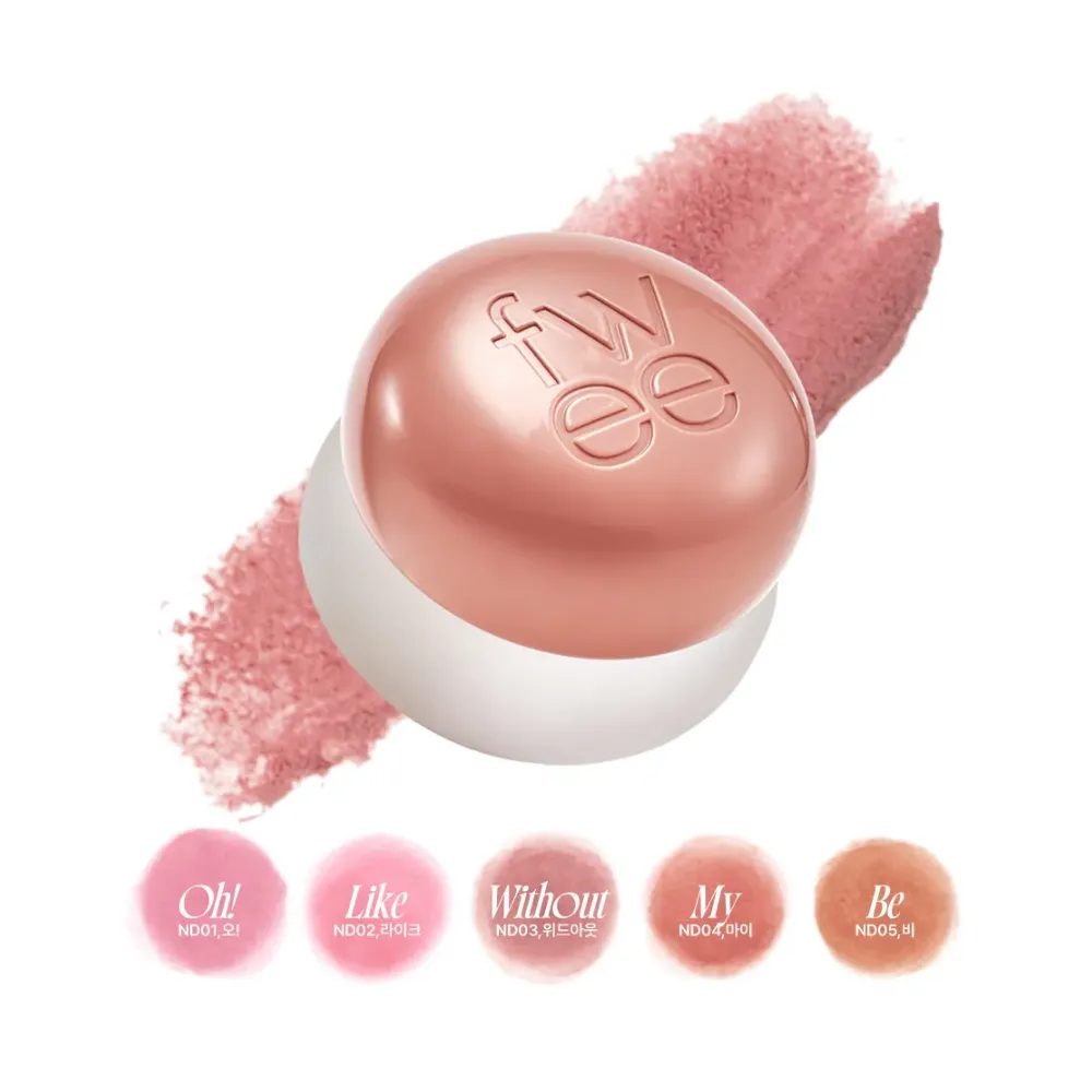 [35colors] fwee Lip&cheek Blurry Pudding Pot 0.17 oz.(5g)