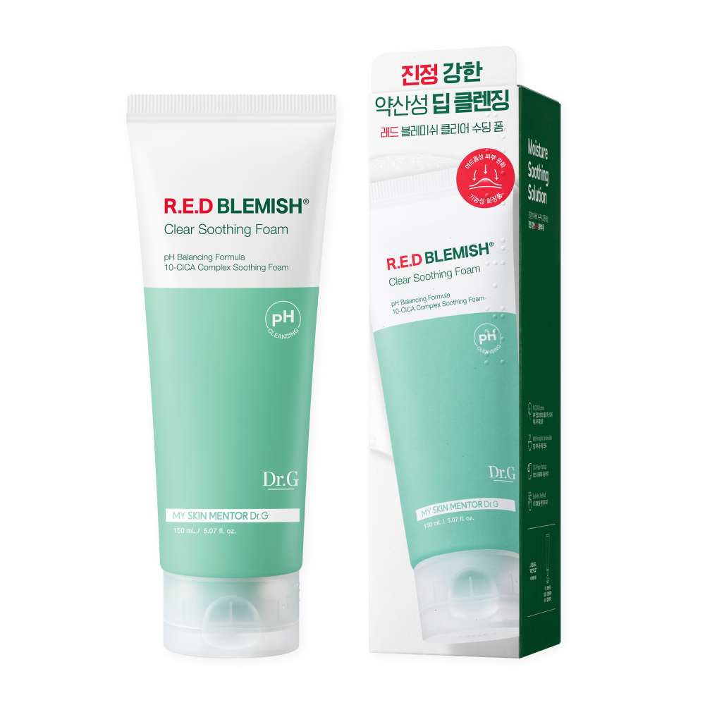 Dr.G Ph Cleansing R.e.d Blemish Clear Soothing Foam 5.07 fl. oz.(150ml)