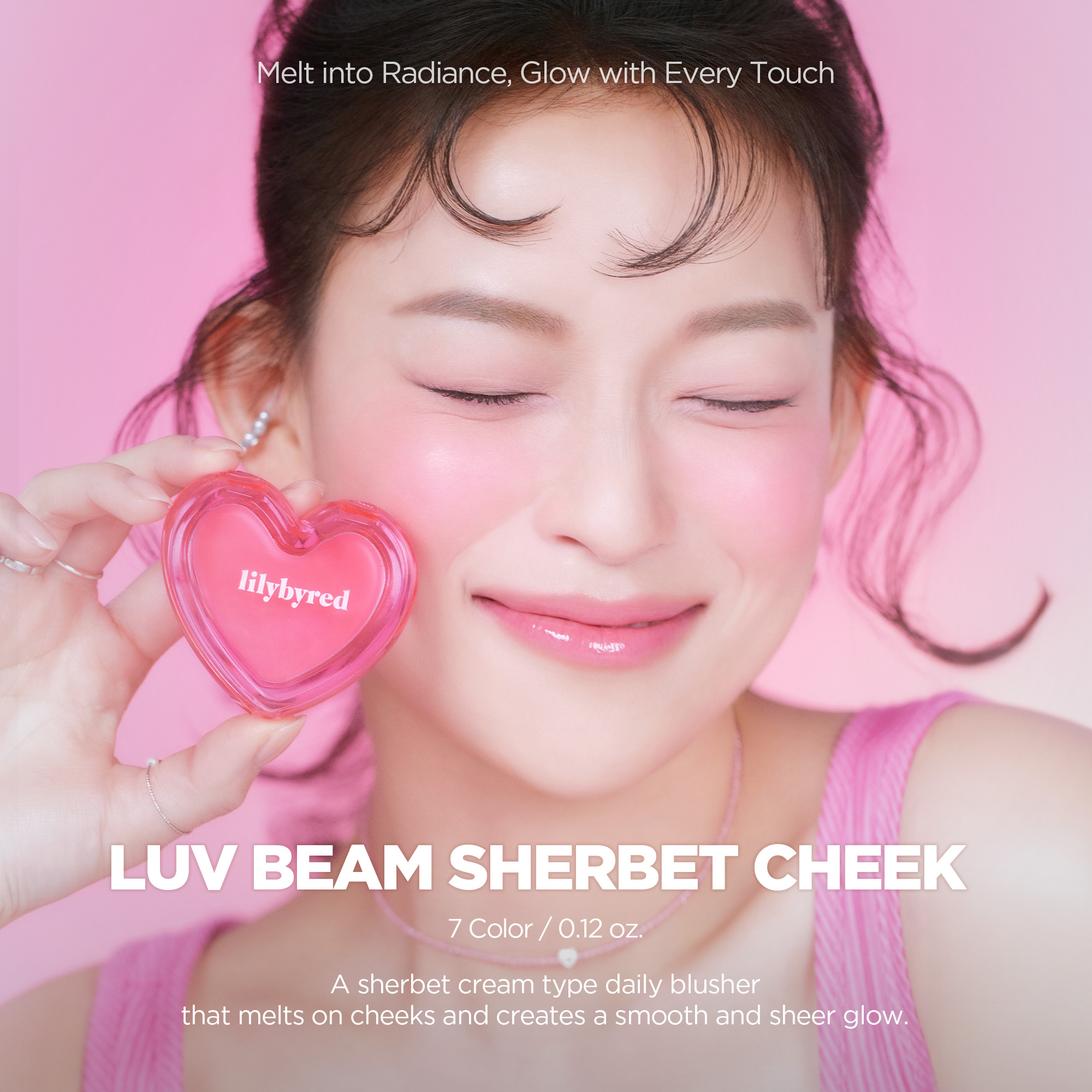 lilybyred Luv Beam Sherbet Cheek 05 Strawberry Milk Topping 0.12oz.(3.5g) - Image 2 of 2