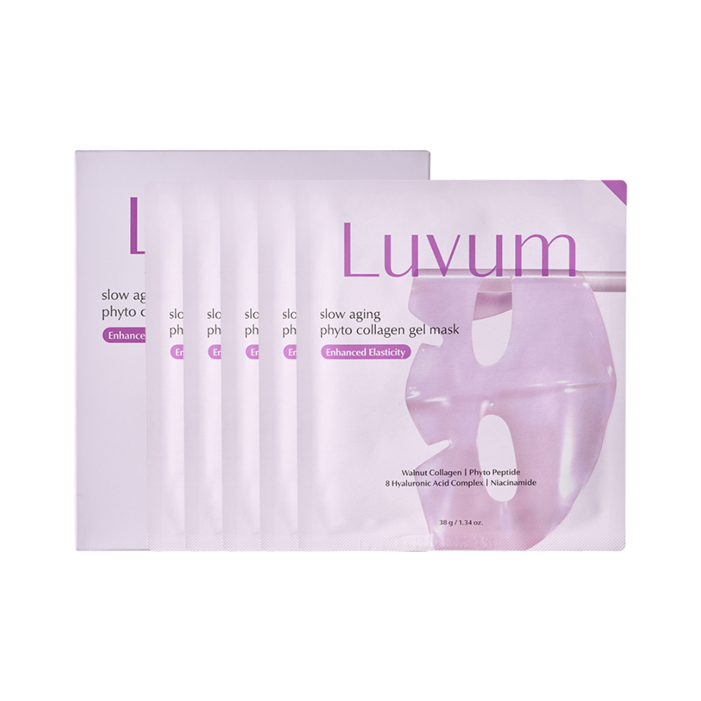 Luvum Slow Aging Phyto Collagen Gel Mask Sheet 1.34 oz.(38g) x 5p