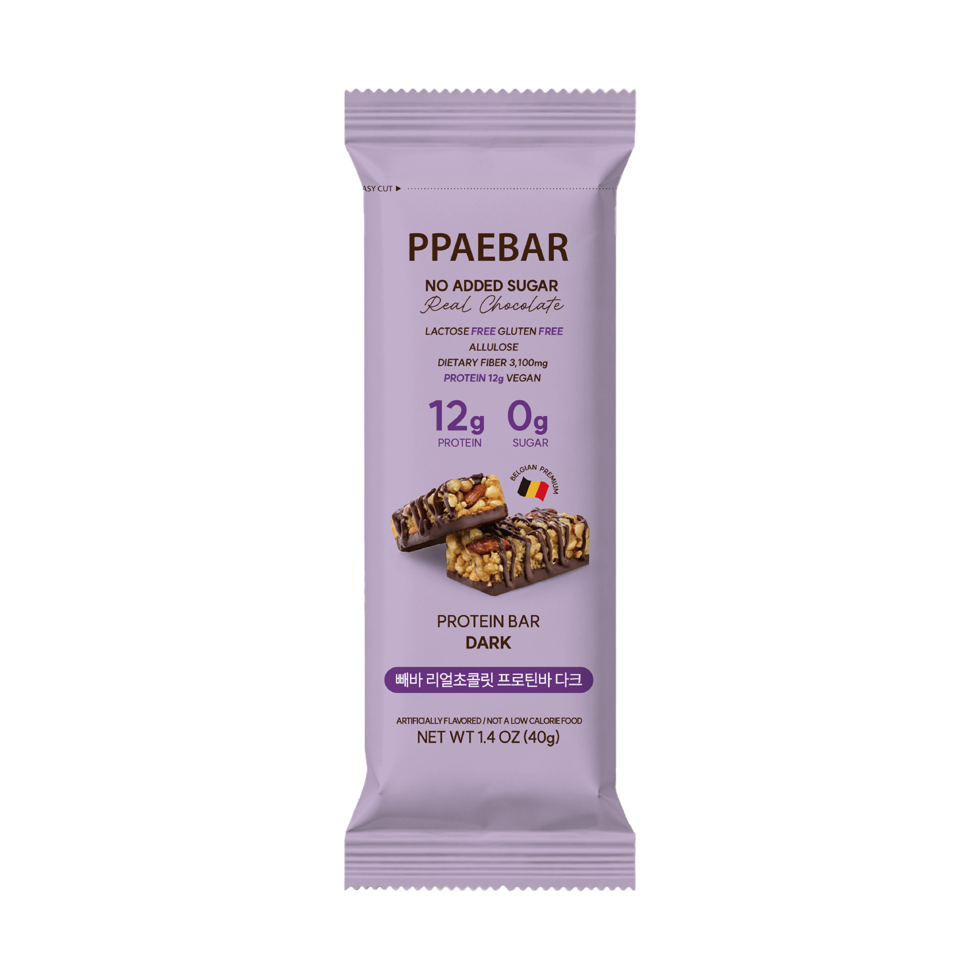 PPAEBAR [4flavors] PPAEBAR Real Chocolate Protein Bar 1.4 oz.(40g)