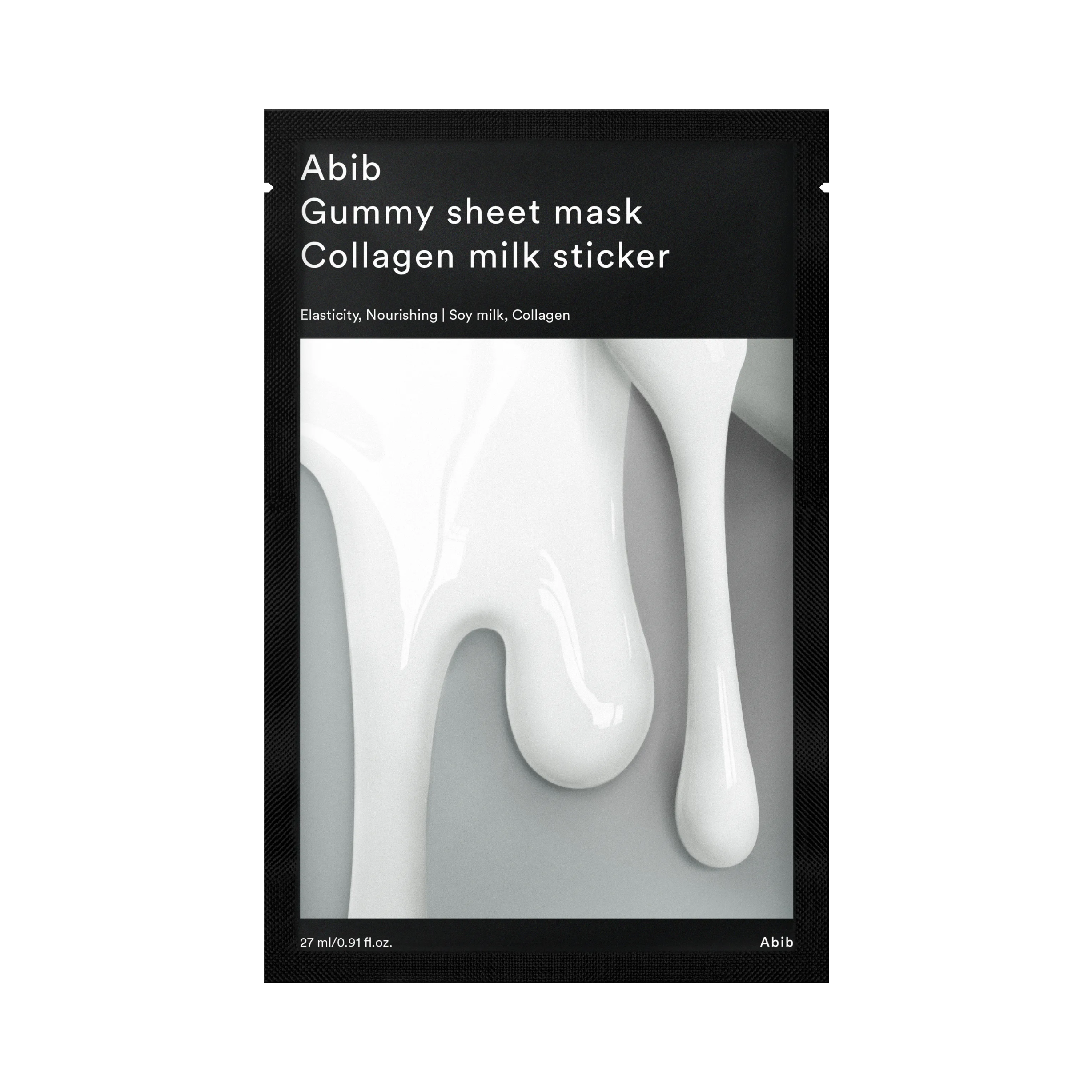 Abib Gummy Sheet Mask Collagen Milk Sticker 0.91 fl. oz.(27ml)