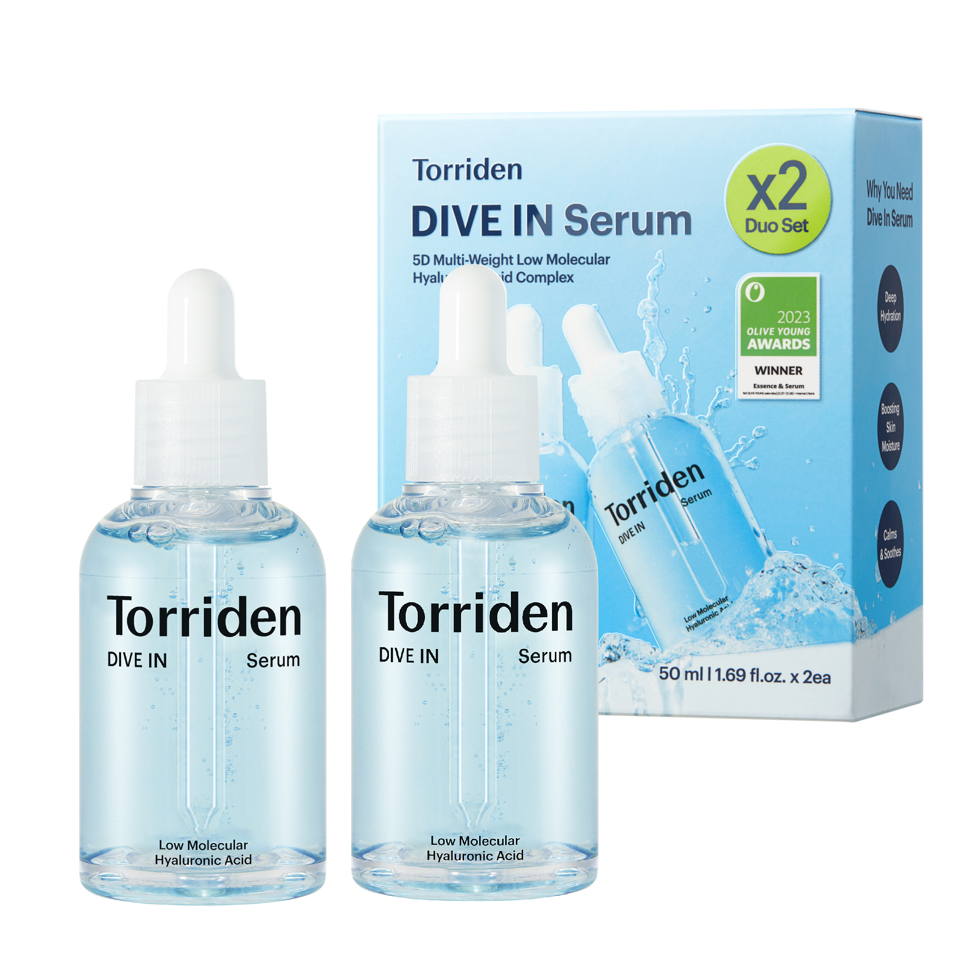 Torriden Dive-in Low Molecule Hyaluronic Acid Serum 1.69 fl. oz