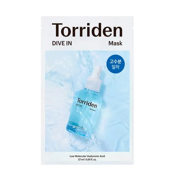 Torriden Dive-in Low Moleculular Hyaluronic Acid Mask Sheet 1ea 0.91 fl. oz.(27ml)