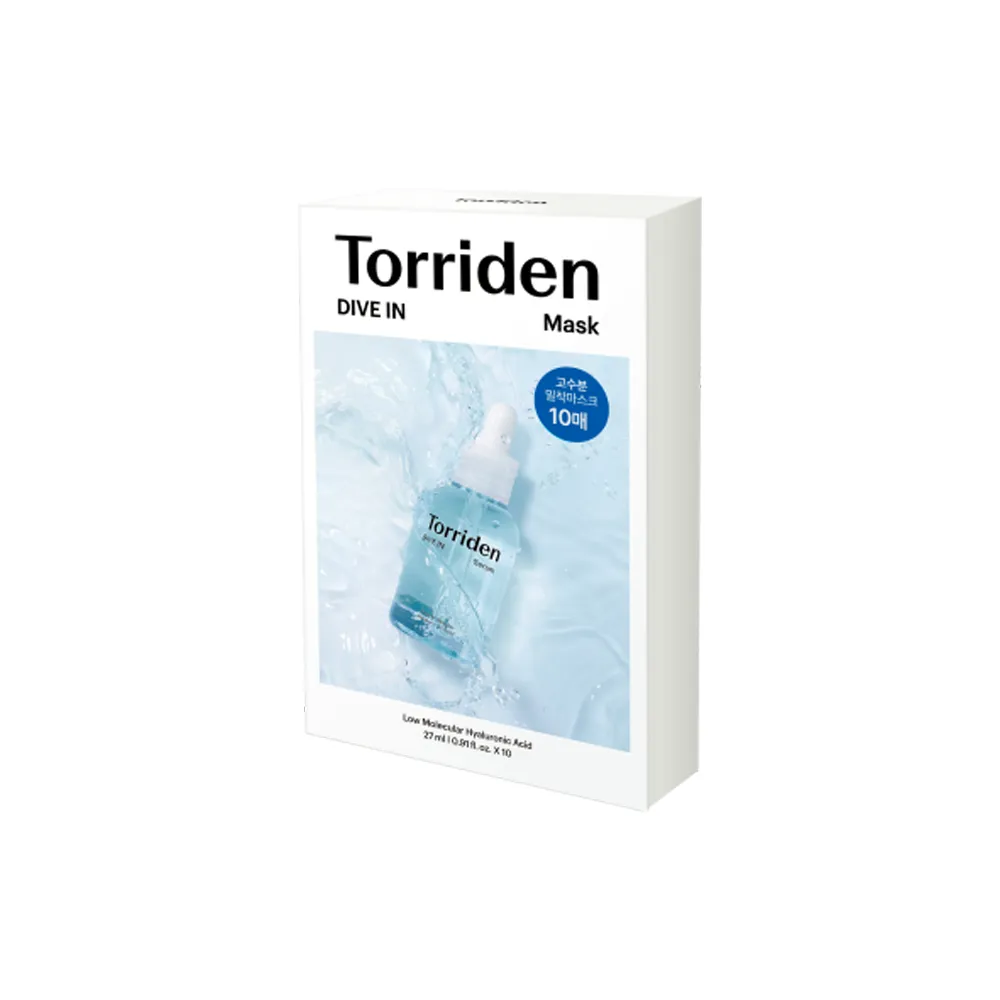 Torriden Dive-in Low Molecular Hyaluronic Acid Mask Sheet 10ea 0.91 fl. oz.(27ml)