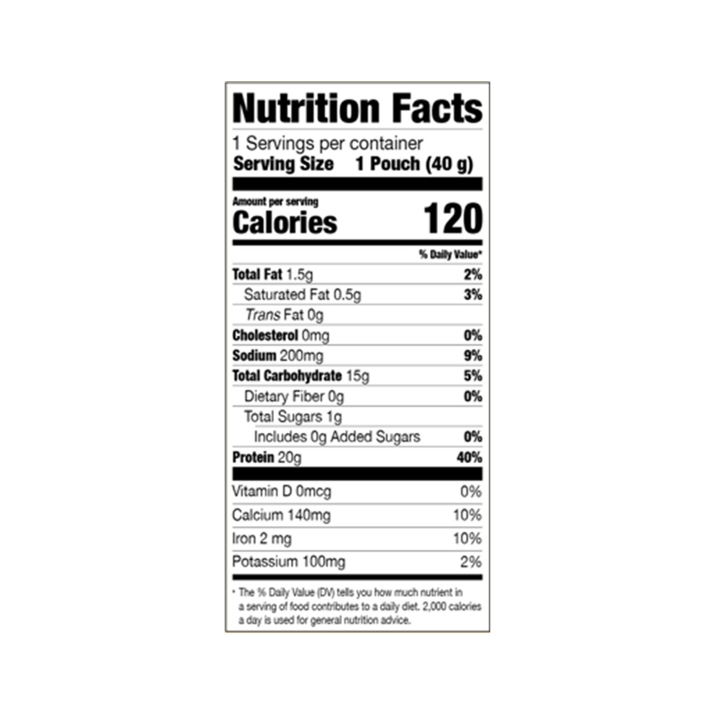 Benope Protein Shake Chocolate Cereal 1.41 oz.(40g) - Image 2 of 2